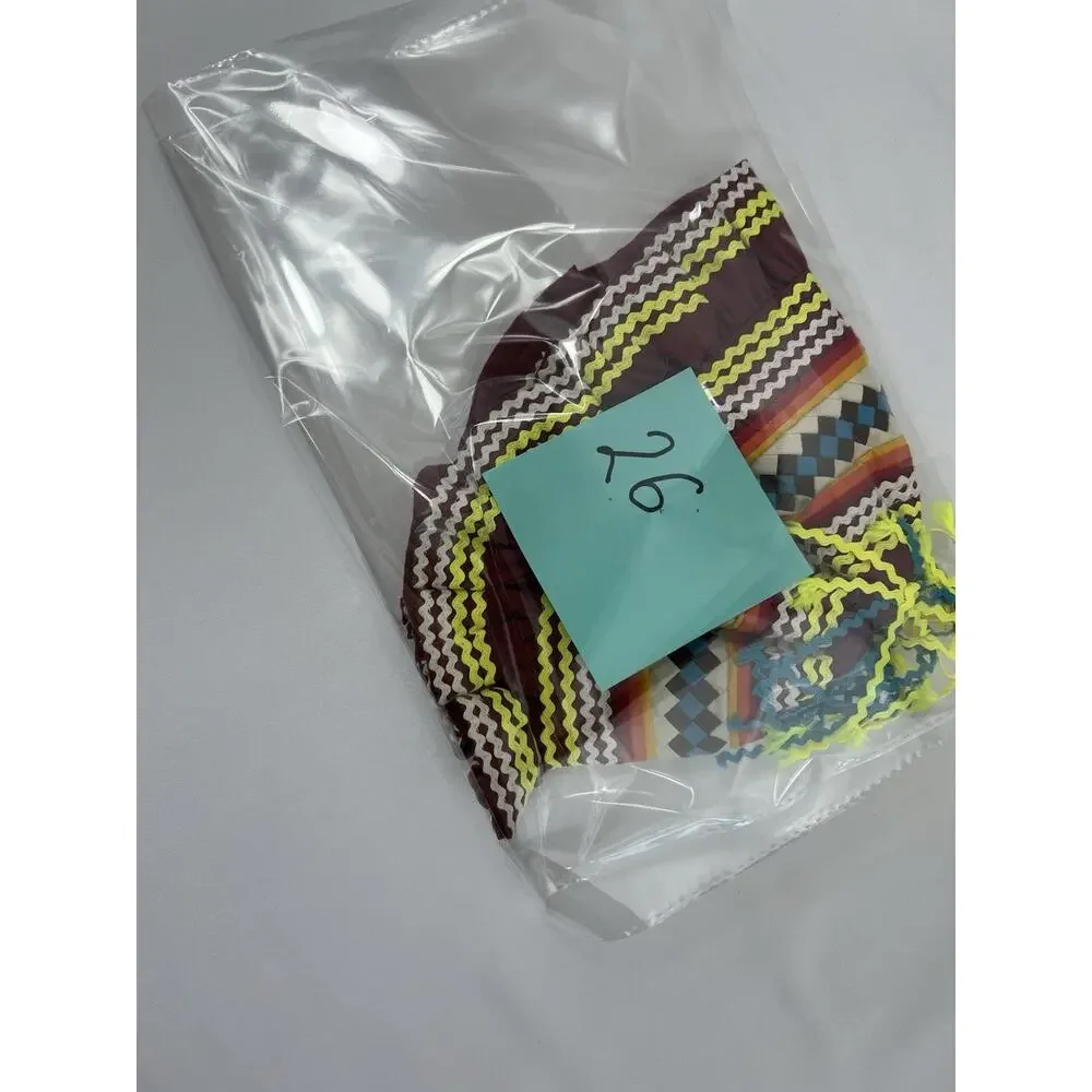 Vintage Handmade Seminole Native American Child’s Hat – Patchwork Ribbon Trim